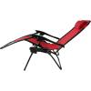 Sunnydaze Outdoor XL Zero Gravity Lounge Chair with Pillow and Cup Holder Folding Patio Lawn Recliner Red Set of 2