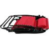 Sunnydaze Outdoor XL Zero Gravity Lounge Chair with Pillow and Cup Holder Folding Patio Lawn Recliner Red Set of 2
