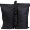 Sunnydaze Polyester Sandbag Canopy Weights – Fillable Canopy Anchors – Easy to Attach – Set of 4 – Black