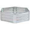 Sunnydaze Silver Corrugated Galvanized Steel 24″ x 11.75″ Square Planter and 40.5″ x 11.75″ Hexagon Raised Garden Beds for Vegetables, Plants, and Flowers