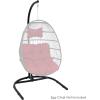 Sunnydaze Steel U-Shape Hanging Egg Chair Stand – Indoor and Outdoor Use – 330-Pound Weight Capacity – 76 Inches Tall