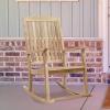 Sunnydaze Teak Outdoor Rocking Chair with Slatted Back – Wooden Front Porch Chair for Patio – Outside Porch Rocker – 325 lb Support
