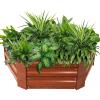 Sunnydaze 11.75″ H Raised Metal Garden Bed – Galvanized Raised Garden Bed Outdoor for Vegetables and Flowers – Woodgrain – Hexagon