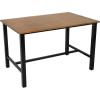 Sunnydaze 4-Person Solid Wood Rectangle Patio Dining Table – for Indoor or Outdoor Use – 47.25″ W x 31.25″ D