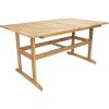 Sunnydaze 57″ W Acacia Wood Outdoor Table for 6 – Hatteras Outdoor Dining Table with Umbrella Hole for Patio – Rectangular – Solid Wood