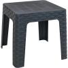 Sunnydaze Outdoor Side Table for Backyard or Front Porch – Plastic Adirondack Square End Table for Patio or Poolside – Gray – Set of 4(1)