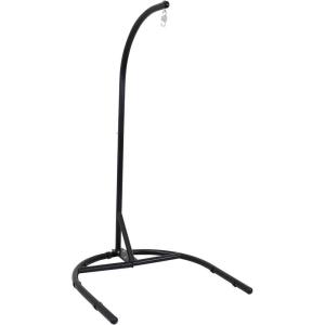 Sunnydaze Steel U-Shape Hanging Egg Chair Stand – Indoor and Outdoor Use – 330-Pound Weight Capacity – 76 Inches Tall