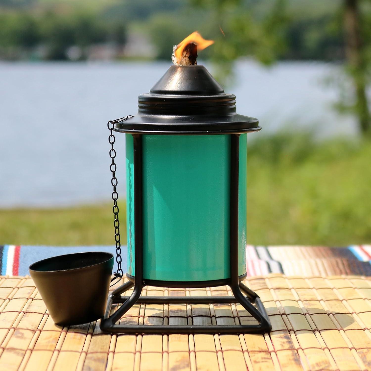 imageSunnydaze Metal Tabletop Torches Outdoor Patio and Lawn Torch MultiColor Set of 41