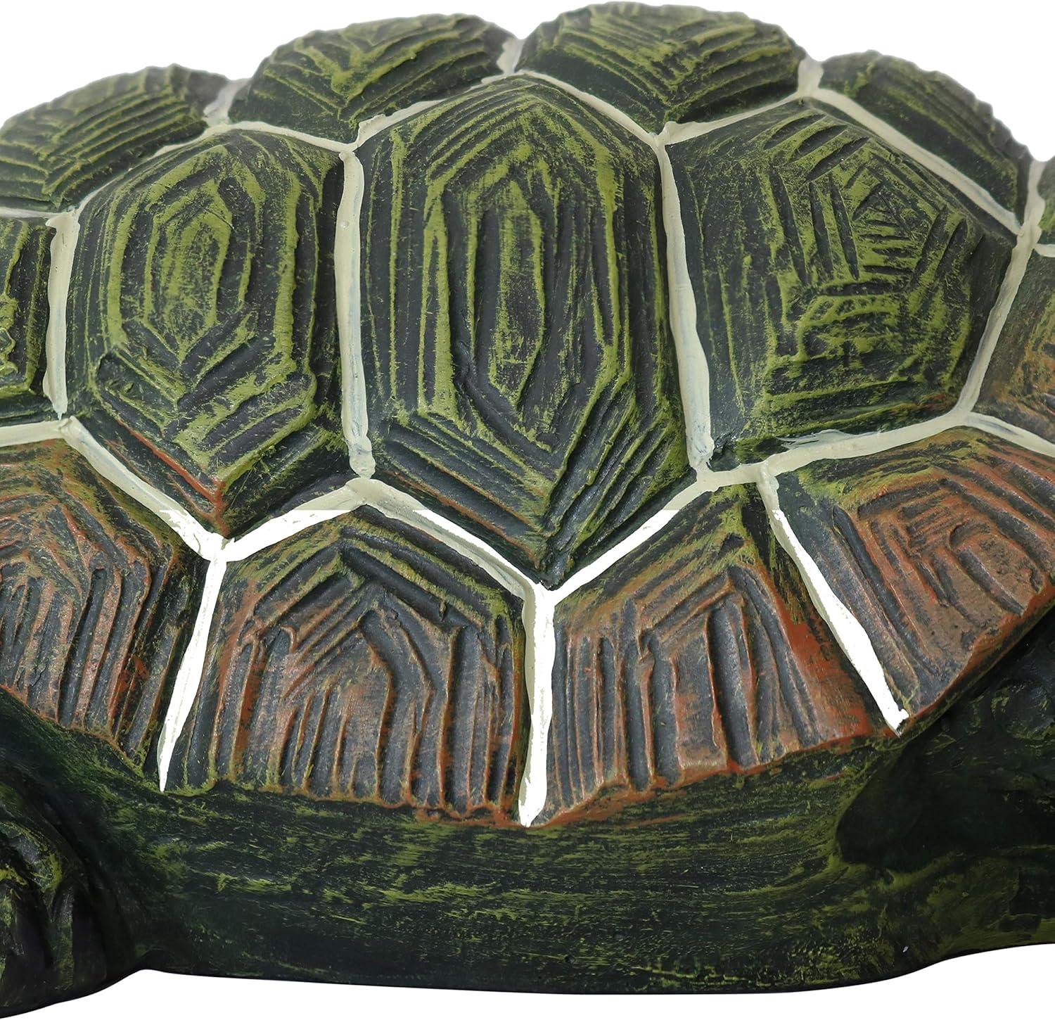 imageSunnydaze Terrance The Tortoise 9Inch Long Polystone IndoorOutdoor Garden Statue1
