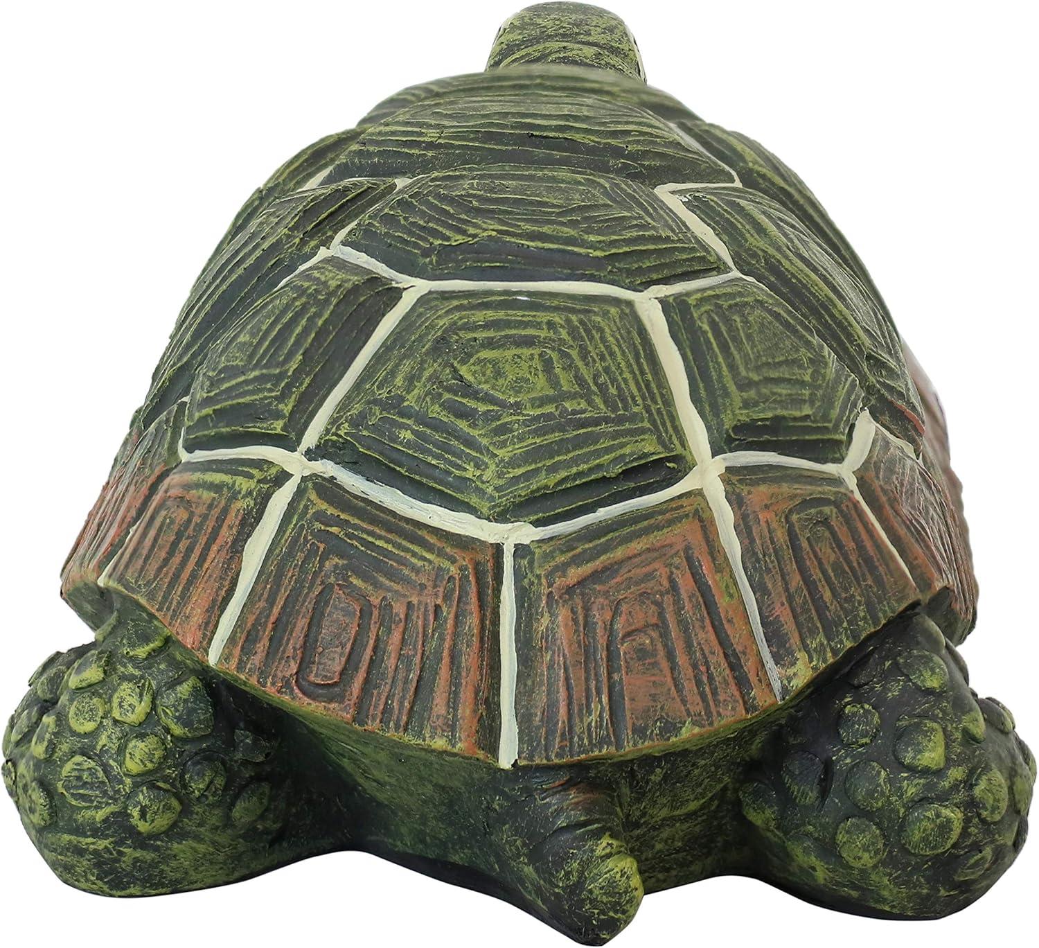 imageSunnydaze Terrance The Tortoise 9Inch Long Polystone IndoorOutdoor Garden Statue1