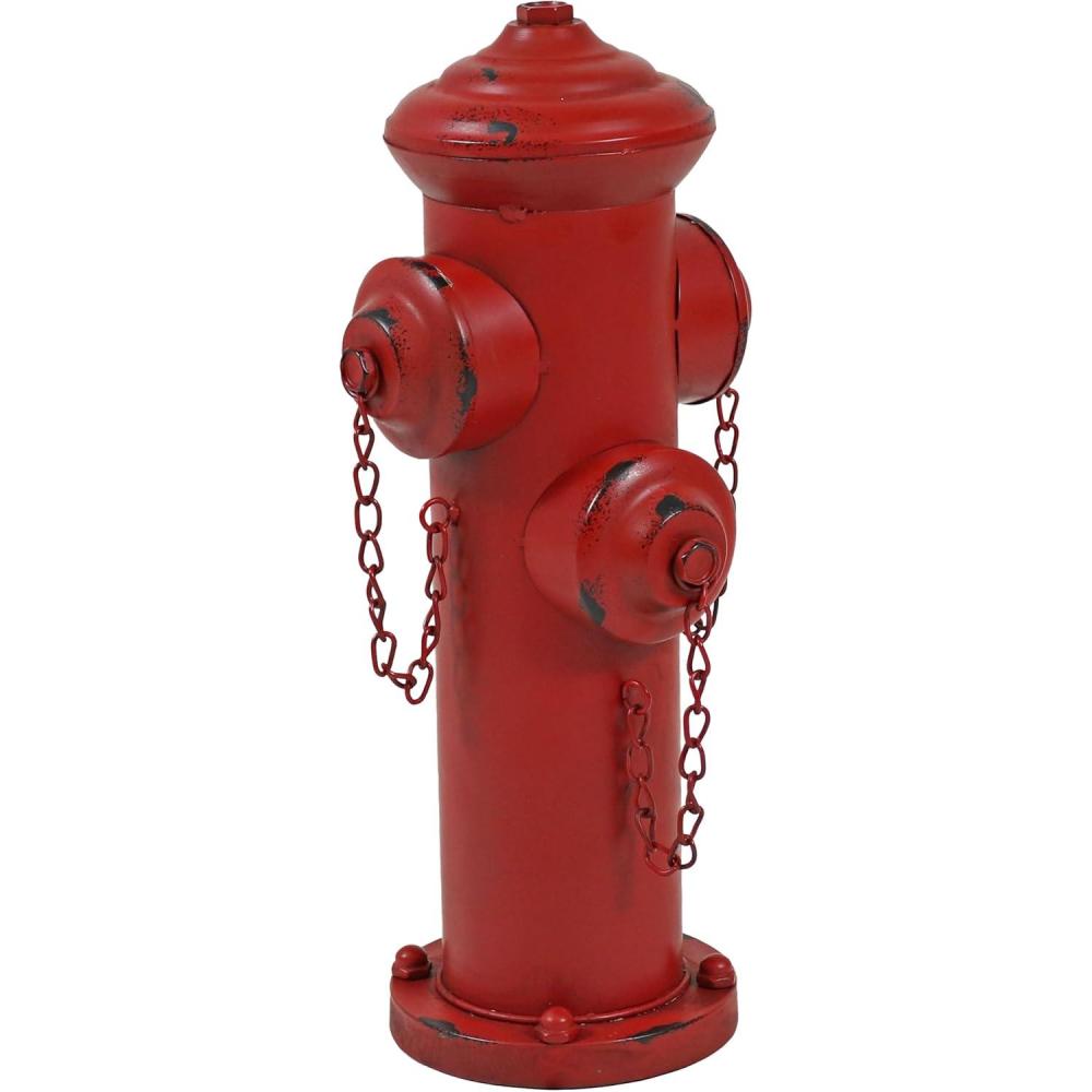 imageSunnydaze Fire Hydrant for Dogs to Pee On  Dog Fire Hydrant Pee Post for Potty Training  Red PowderCoated Paint Finish  21quot H14Inch