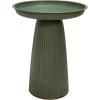 Sunnydaze Gleeful Garden Metal Bird Bath for Outdoors – Large Decorative Iron Birdbath – 23-Inch – Green Glaze(Green)