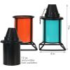 Sunnydaze Metal Tabletop Torches, Outdoor Patio and Lawn Torch, Multi-Color, Set of 4(1)