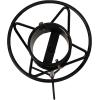Sunnydaze Outdoor Gazing Globe Stand – In-Ground Metal Gazing Ball Stand for 8″ to 12″ Gazing Balls – Black – 24″ H