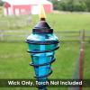 Sunnydaze Replacement Fiberglass Wicks for Outdoor Tiki Torches and Lamps, Set of 16