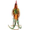 Sunnydaze Romeo The Rooster 16-Inch Rustic Iron Sheet Garden Statue – Includes 2 Ground Stakes