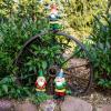 Sunnydaze Three Wise Garden Gnomes – Hear, Speak, and See No Evil Set – Outdoor Lawn Statues
