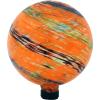 Sunnydaze 10-Inch Gazing Ball for Garden – Glass Gazing Globe for Outside – Garden Orb Yard Decor – Bright Summer Burst – Set of 2(Sunset Sky)