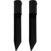Sunnydaze Garden Stakes for Outdoor Lights – Metal Ground Spike for Solar Lights and Live Flame Torches – Steel Torch Stake – Set of 4(2)