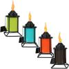 Sunnydaze Metal Tabletop Torches, Outdoor Patio and Lawn Torch, Multi-Color, Set of 4(1)