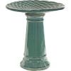 Turquoise Glazed with Glazed Pedestal