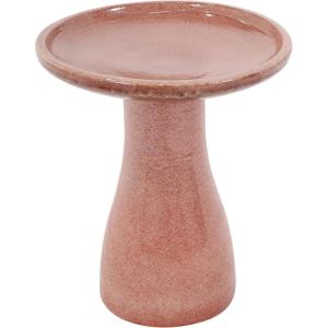 Sunnydaze 21″ H Ceramic Bird Bath for Outside – Hand-Painted Outdoor Bird Bath Bowl, UV/Frost-Resistant Finish – Galaxy Blue – Ribbed Pedestal(Lava)
