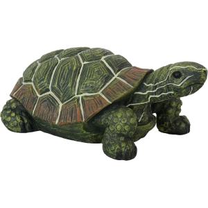 Sunnydaze Terrance The Tortoise 9-Inch Long Polystone Indoor/Outdoor Garden Statue(1)