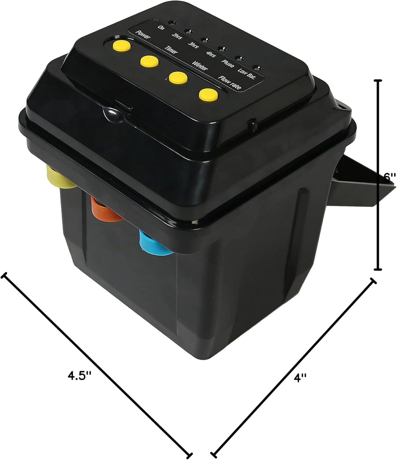imageSunnydaze 396 GPH Outdoor Solar Pump and Panel Fountain Kit with Battery Pack and LED Light 120Inch Lift