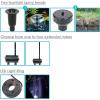 Sunnydaze 132 GPH Outdoor Solar Pump and Panel Fountain Kit with Battery Pack and LED Light – 56-Inch Lift