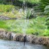 Sunnydaze 396 GPH Outdoor Solar Pump and Panel Fountain Kit with Battery Pack and LED Light – 120-Inch Lift