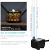 Sunnydaze 40 GPH Submersible Water Pump – 12V Small Fountain Pump with Adjustable Flow, 6-Color LED Light & Transformer for Fountains, Bird Baths, Aquariums(Multicolor Light)