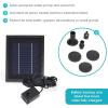 Sunnydaze 65 GPH Solar Pump and Panel Kit with Battery Pack and LED Light – Pool and Fountain Pump – 47-Inch Lift