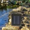 Sunnydaze 65 GPH Solar Pump and Panel Kit with Battery Pack and LED Light – Pool and Fountain Pump – 47-Inch Lift