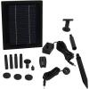 Sunnydaze 65 GPH Solar Pump and Solar Panel Kit with Battery Pack, Remote Control and LED Light – 47-Inch Lift