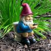 Sunnydaze 9.5″ Cody The Funny Garden Gnome – Outdoor Gnome on The Throne Reading His Phone – Yard, Patio, Lawn, and Outdoor Decor