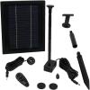 Sunnydaze 65 GPH Solar Pump and Solar Panel Kit with Battery Pack, Remote Control and LED Light – 47-Inch Lift