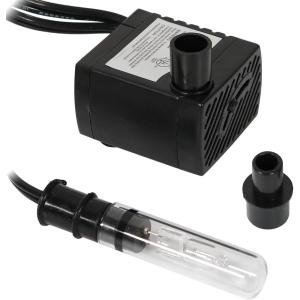Sunnydaze 70 GPH Submersible Water Pump – 24V – Adjustable Flow Rate – Finger Light and Transformer for Fountains and Aquariums