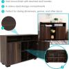 Sunnydaze Anthony 48.5-Inch W Sideboard Buffet Cabinet with Shelves – Coffee Brown