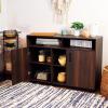 Sunnydaze Anthony 48.5-Inch W Sideboard Buffet Cabinet with Shelves – Coffee Brown