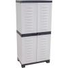 Sunnydaze Lockable Storage Cabinet – Indoor or Garage Storage Cabinet with 3 Adjustable Shelves – 57.5″ H – Garage, Office, Home, Laundry Room – Charcoal(Grey)