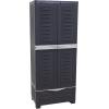 Sunnydaze Lockable Storage Cabinet – Indoor or Garage Storage Cabinet with 3 Adjustable Shelves – 57.5″ H – Garage, Office, Home, Laundry Room – Charcoal(Shadow)