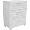 Sunnydaze 3-Tier Storage Cabinet with Drawers – Indoor or Garage Plastic Storage Drawers Organizer – 29.5″ H – Garage, Office, Home, Laundry Room – Gray w/Charcoal Trim(Speckled White)