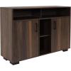 Sunnydaze Anthony 48.5-Inch W Sideboard Buffet Cabinet with Shelves – Coffee Brown