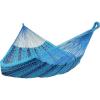 Sunnydaze Handwoven XXL Thick Cord Mayan Double Hammock for Outside – 625-Pound Capacity Heavy-Duty Outdoor Hammock – Blue(Blue)
