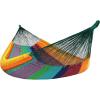 Sunnydaze Handwoven XXL Thick Cord Mayan Double Hammock for Outside – 625-Pound Capacity Heavy-Duty Outdoor Hammock – Blue(Multi-color)