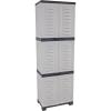 Sunnydaze Lockable Storage Cabinet – Indoor or Garage Storage Cabinet with 3 Adjustable Shelves – 57.5″ H – Garage, Office, Home, Laundry Room – Charcoal(Grey)