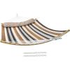 Sunnydaze Outdoor Hammock with Spreader Bar – 450-Pound Capacity Curved Spreader Bar Hammock – Mountainside(Calming Desert)
