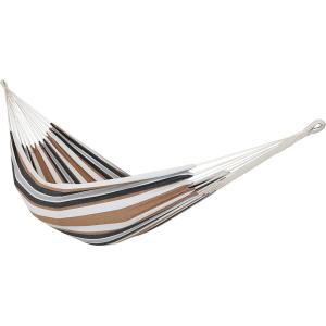 Sunnydaze Double Brazilian Cotton Hammock for Outside – 450-Pound Capacity Outdoor Hammock – Sea Grass(Calming Desert)