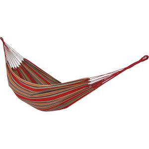 Sunnydaze Double Brazilian Cotton Hammock for Outside – 450-Pound Capacity Outdoor Hammock – Sea Grass(Sunset)