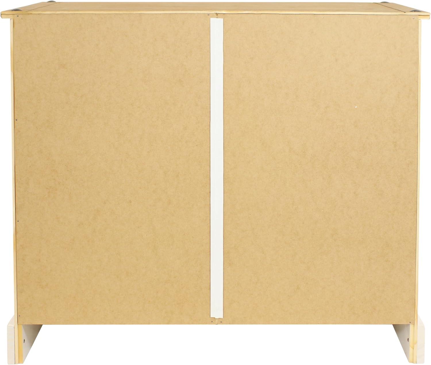 imageSunnydaze 315Inch H Kitchen Sideboard Cabinet with 2 Drawers and 2 Doors Solid Pine Construction with White FinishWhite
